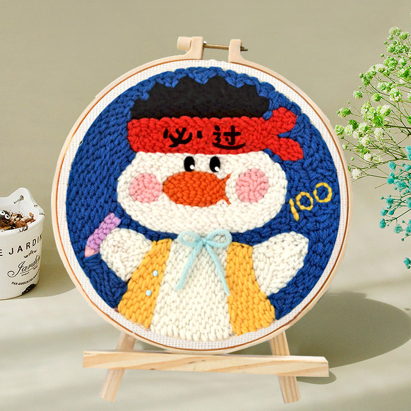 Russia Poke Embroidered Idey Material Bag New Hand Simple Embroidered Wool Thread Embroidered Wool wool felt every exam must have passed