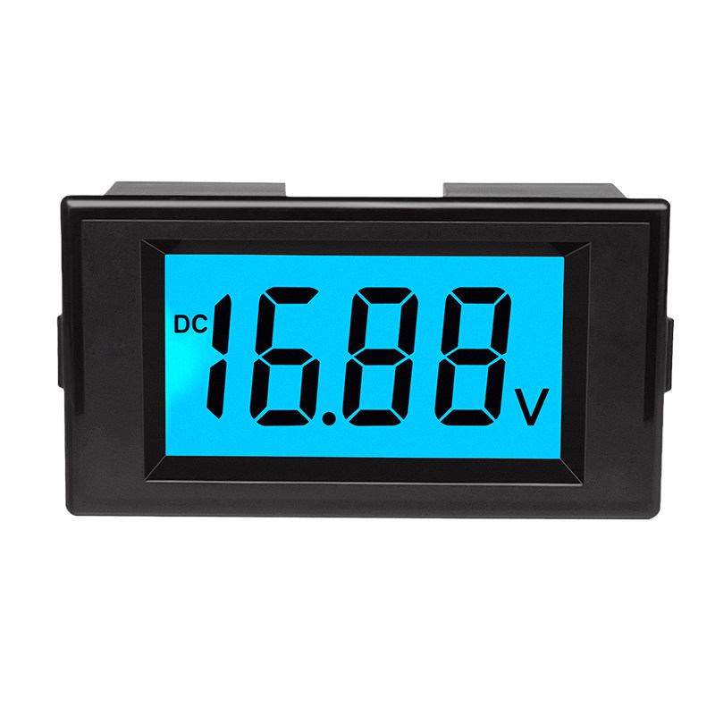 DC12v24v72v100v DC digital display voltmeter liquid crystal digital display voltage gauge head two lines D69-30