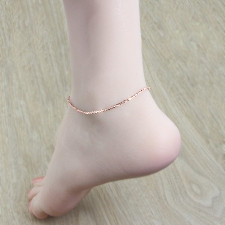 Bracelet de cheville Femme       en Argenterie - Ref 3104958 Image 1