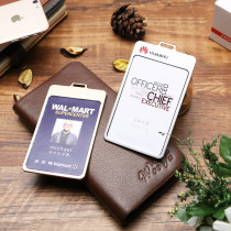 Aluminum alloy card set work permit metal card badge badge employee badge sling rope vertical large K68