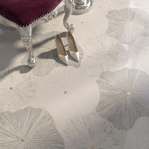 Lotus leaf marble mosaic parquet French light luxury bathroom wall tiles bathroom tiles villa restaurant tiles