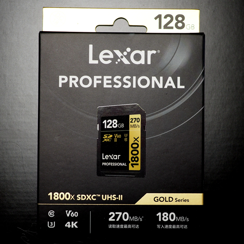 Lexar reksha SD card 128G memory card UHS-II type X-T4 4K120 4K120 frame 270MS 180MS