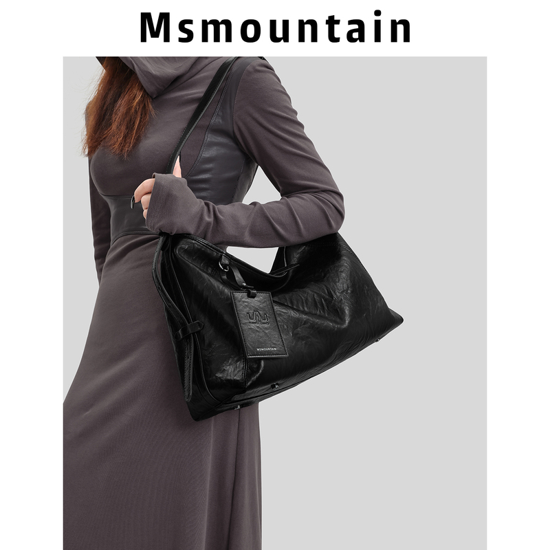 [Shanjianshan] Genuine Leather Large Capacity 2026 Super Popular Tote Bag for Women, Commuter Hobo Crossbody Bag, Shoulder Bag, Large Bag