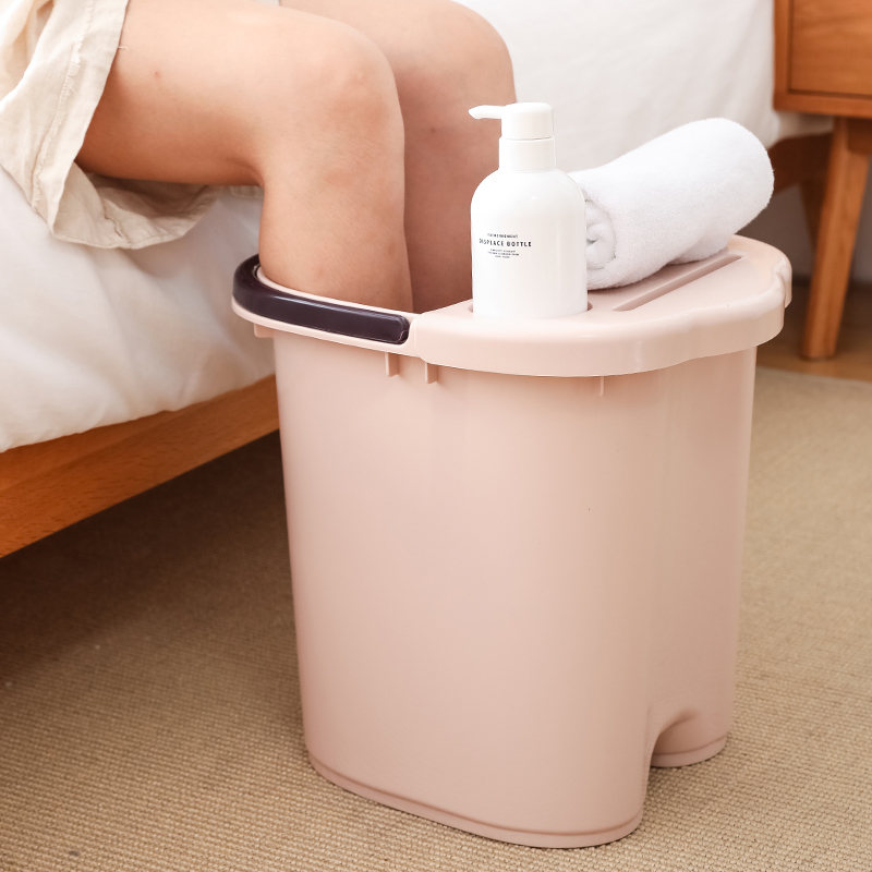 Bubble Foot Bucket Home Wash Basin Plus High Thickened Foot Tub Deep Bucket Over Knee Wash Feet Barrel Massage Foam-footed
