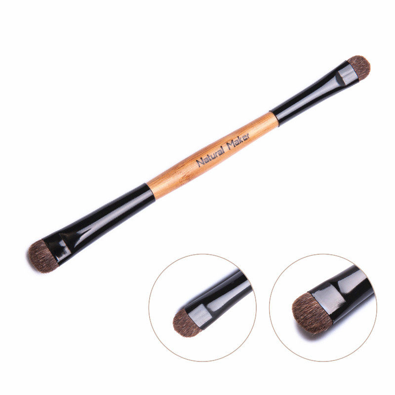 Natural Maker double horse hair pressed eye brush medium eye shadow brush animal hair makeup brush