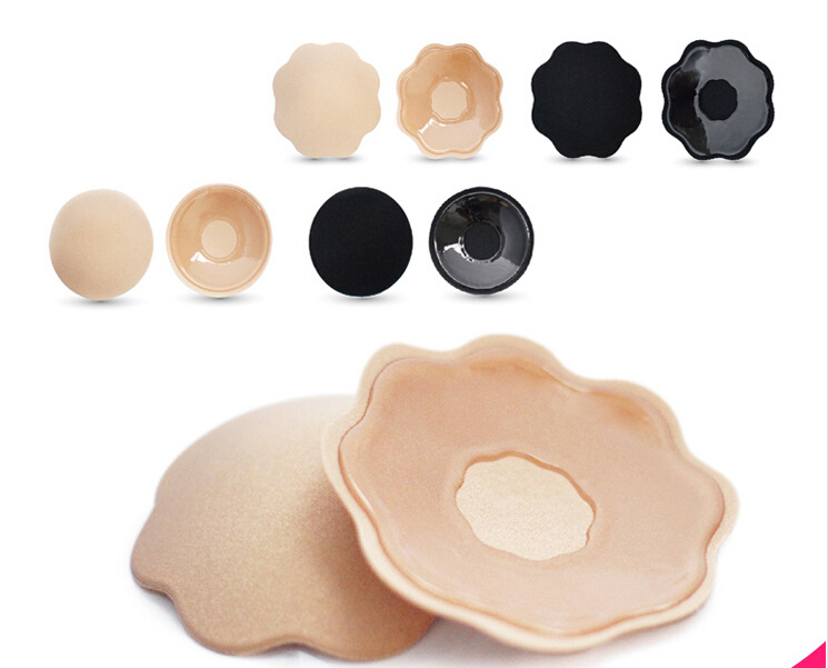 Plum Blossom Milk Stickup Chest Patch Biogel Swimsuit Wedding Yarn One-Piece, No-Mark Invisible Chest Patch