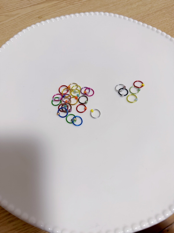 Free Shipping Sweater Knitting Stitch Markers Mixed Color Open Metal Tool