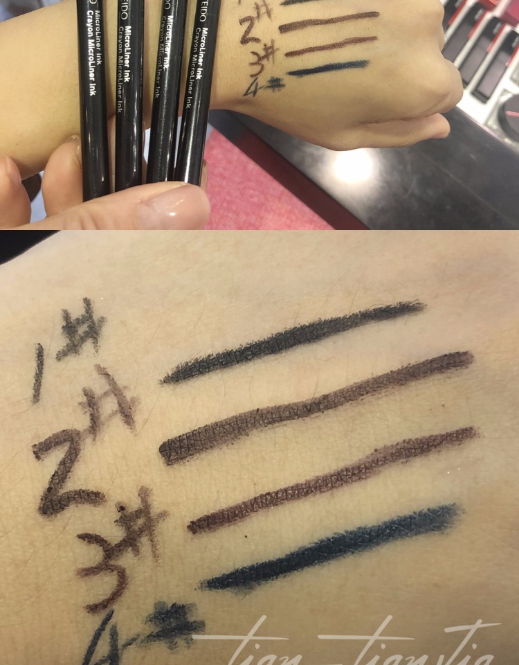 Bộ đếm chính hãng Bút kẻ mắt Shiseido / Shiseido Ouyang Nana chống nhòe chống thấm nước màu đen nâu xanh tím - Bút kẻ mắt kẻ mắt dearmay