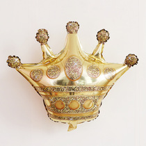 Letter flag table yarn Birthday party supplies Crown aluminum film digital balloon background wall decoration dessert table