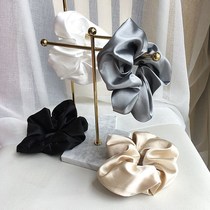 Head Rope Girls Net Red Ins Head Flower Ornaments Korea Hair Accessories Brief Hair Circles Pig Large Intestine Ring Hair Rope Leather Fascia Hair