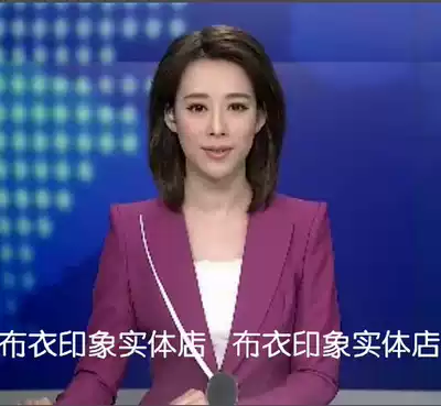 Cloth impression tailor-made female host photogenic announcer Art candidates interview small suit QB869
