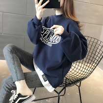 Net Red Gestational Woman Dress 2021 New Spring Loaded Loose Two Pieces Of Clothing Jacket Tide Big Code Slim Surrogacy Blouse