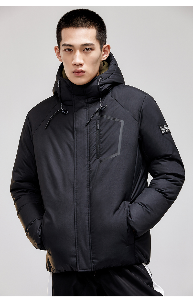 Anta down jacket nam ngắn đoạn sáng phần xuân 2019 mới dày ấm áp ấm áp áo gió áo khoác nam giản dị - Thể thao xuống áo khoác áo phao nữ trung niên