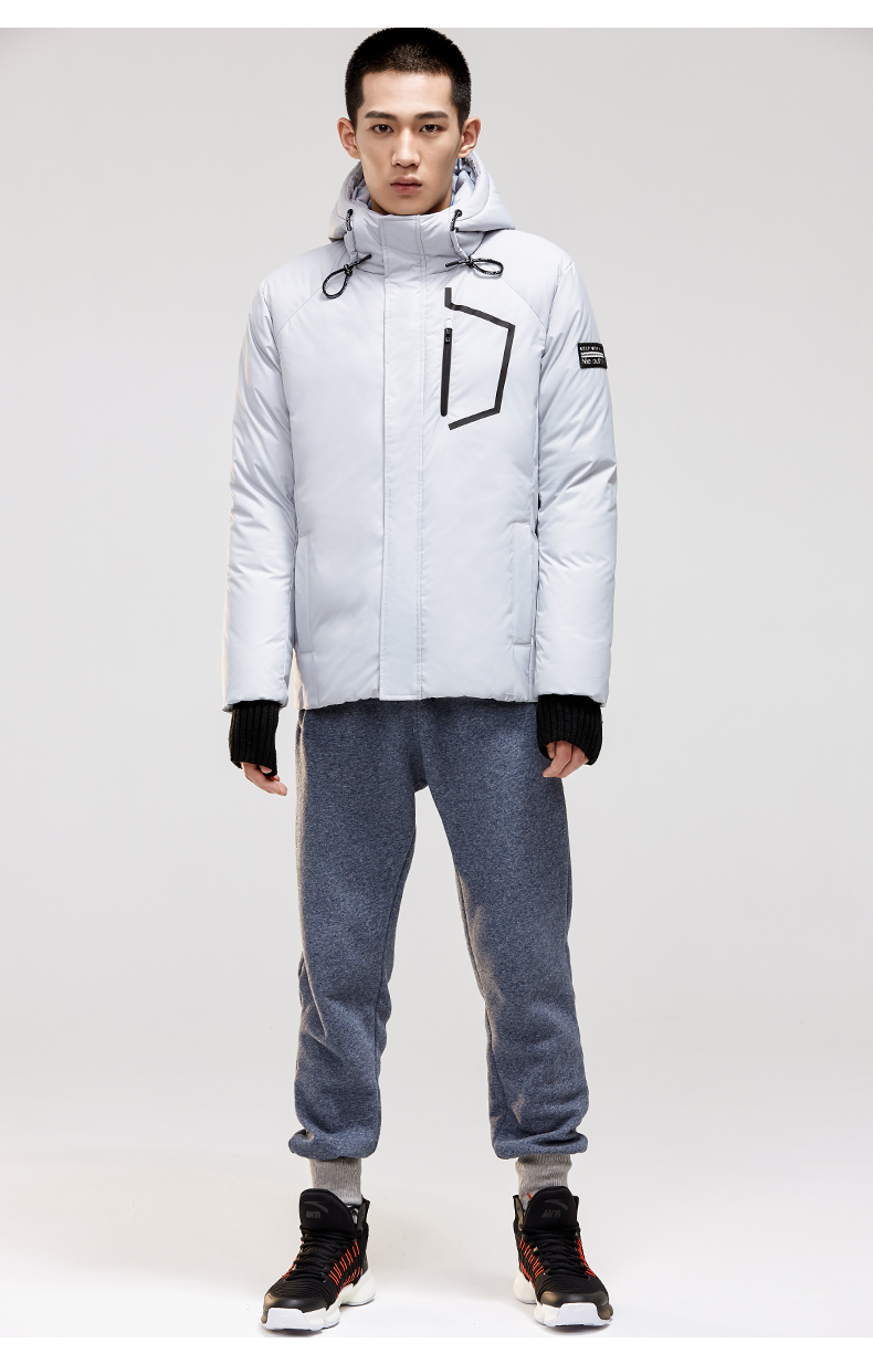 Anta down jacket nam ngắn đoạn sáng phần xuân 2019 mới dày ấm áp ấm áp áo gió áo khoác nam giản dị - Thể thao xuống áo khoác áo phao nữ trung niên