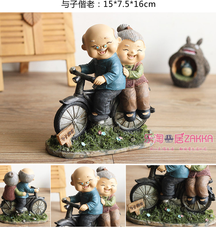Sáng tạo hạnh phúc ông già, bà già, bà già, trang trí nhà cửa, tình yêu, ở rể, bạn gái, quà kỷ niệm ngày cưới dcor phòng ngủ giá rẻ