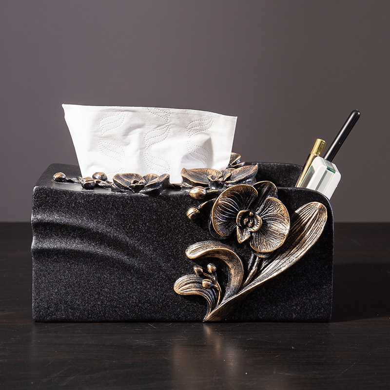 American creative minimalist Decorative Paper Towel Box European-style Home Living Room Tea Table Containing Pendulum retro toilet paper box furnishing