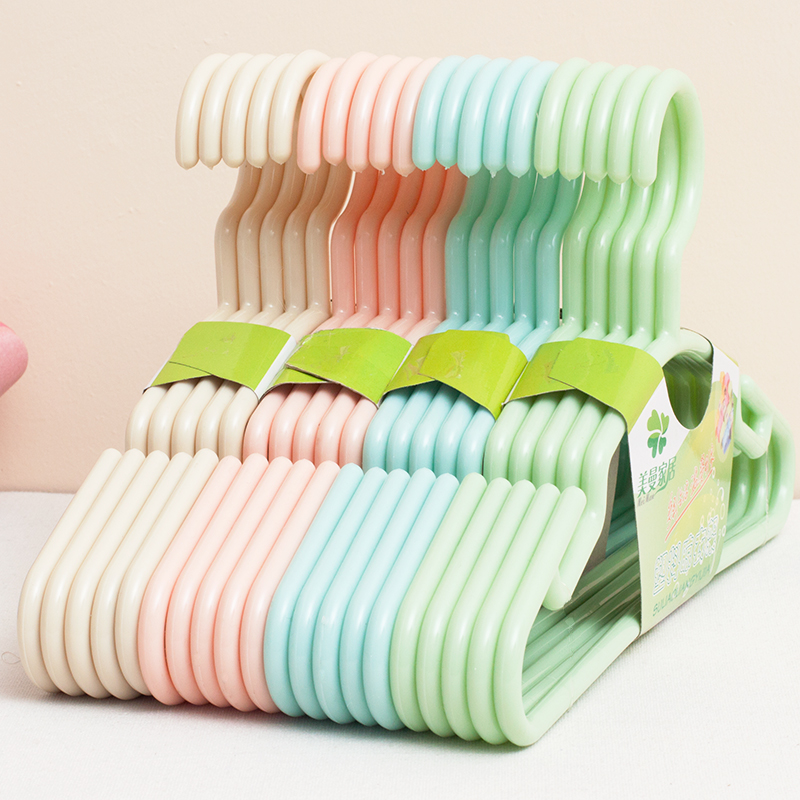 Meman children clothes hanger small hanger plus coarse baby clothes hanger small number of baby multifunctional children's clothes rack home