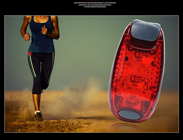 Multifunctional bicycle tail light cycling bicycle safety warning light backpack running helmet light clip strap bicycle