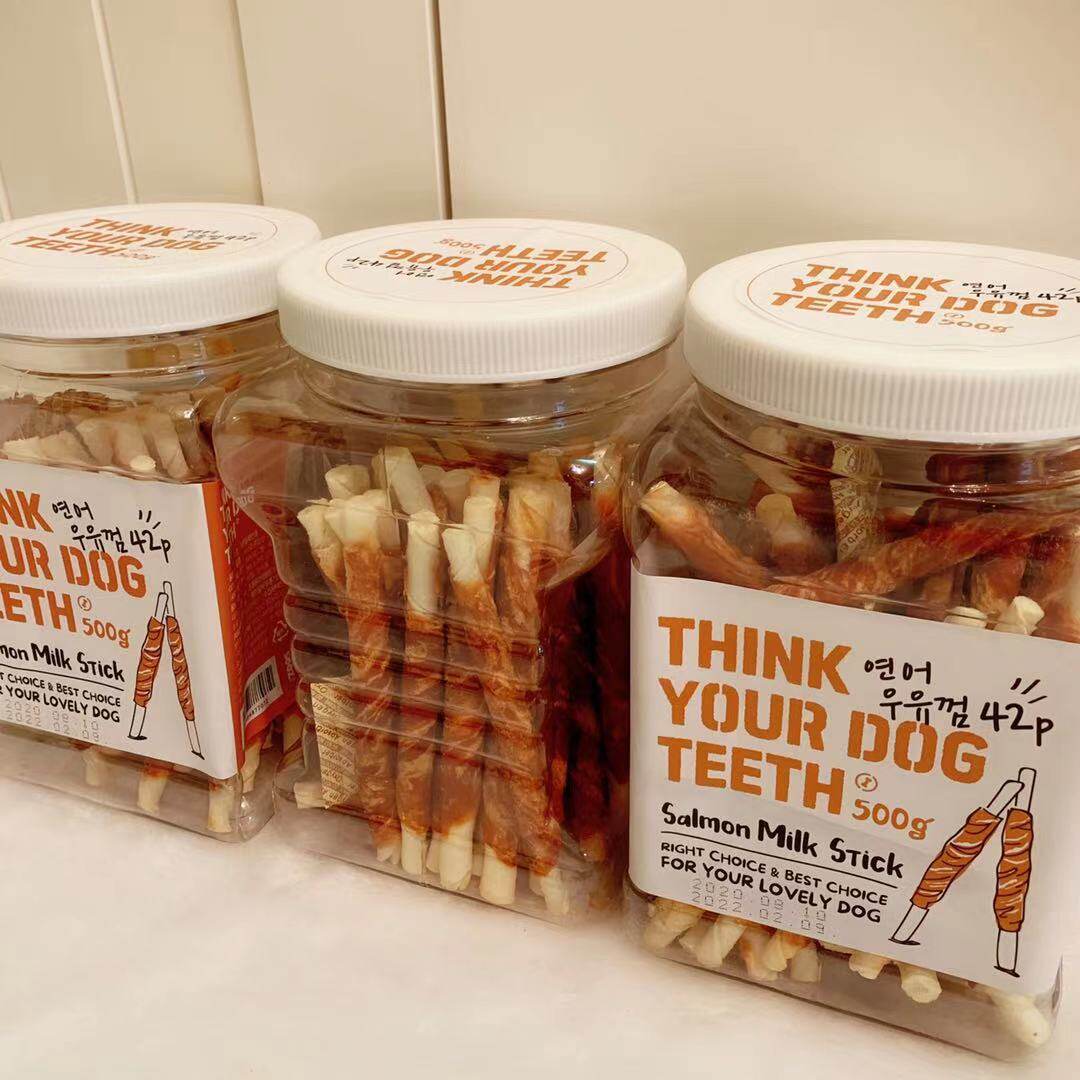 Foreign trade tail pet snack dog snowflake chicken pure cow skin rubber tooth bone nibble resistant dog snack