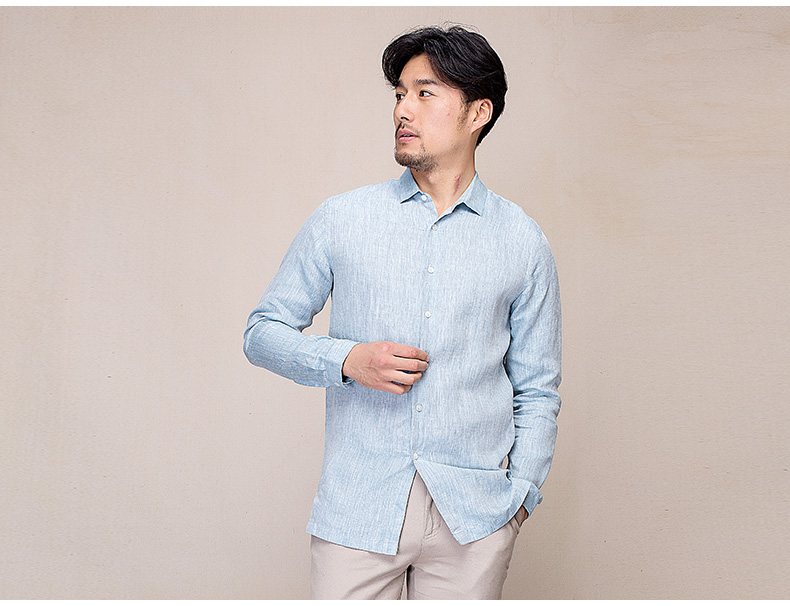 Hanp han ma shi người đàn ông giản dị của nam giới thường dài tay áo sơ mi thời trang áo sơ mi mùa hè kinh doanh bình thường hàng đầu áo sơ mi nam ngắn tay hàng hiệu