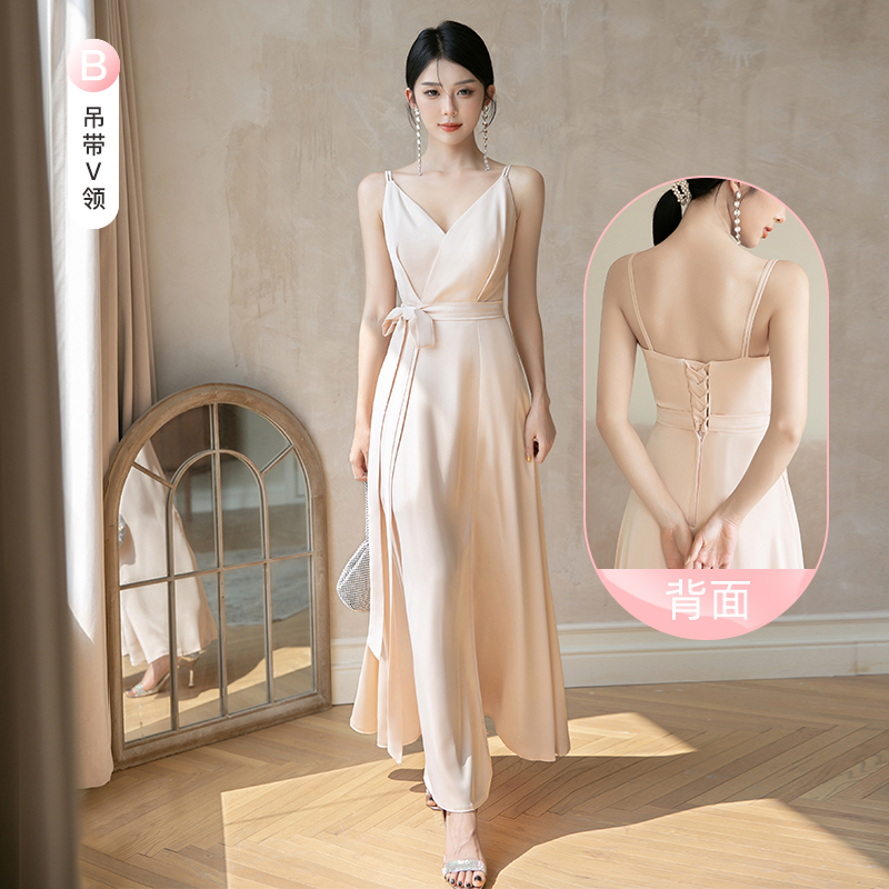  XXL+Long, champagne color, V-neckline   + $1.57 