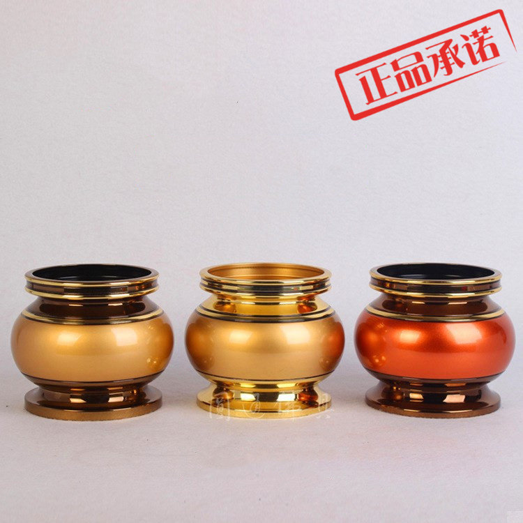 Full copper incense stove Taiwan ten thousand jade Hall Double round furnace Bronze Incense Burner room Home Incense Stove for the Buddha