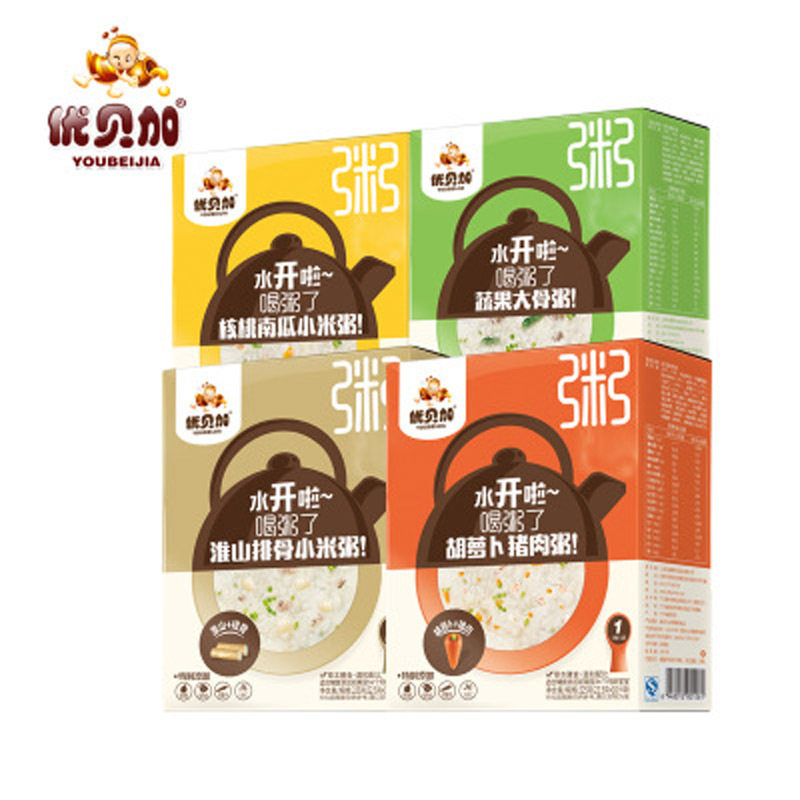 Uberga porridge nutritious porridge for small rice porridge Vegetable Walnut Pumpkin Porridge Rice Burnt 225g grams of sub-food snacks