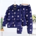 Mùa đông trung niên nam dày lên đồ ngủ nhà dịch vụ ba lớp flannel flannel kích thước lớn mặc bên ngoài phù hợp bộ đồ mặc nhà Bên ngoài ăn mặc