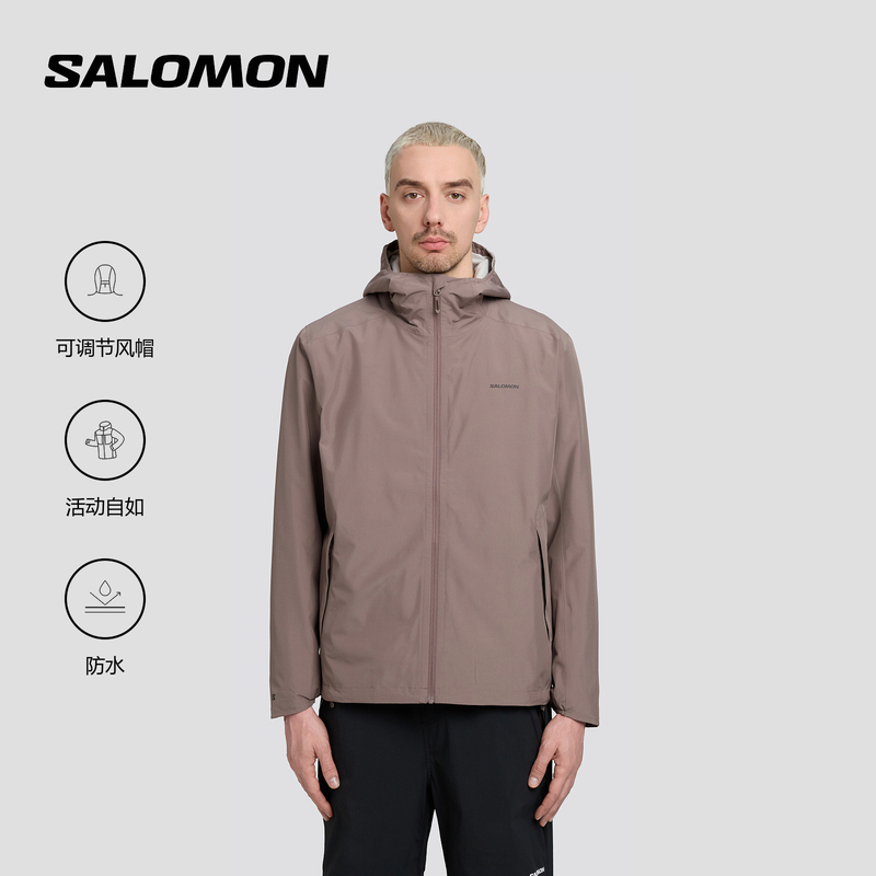 Salomon Salomon Outdoor Jacket Men's Hiking and Mountaineering Waterproof Jacket Hard Shell Jacket Outscape 2L Salomon Salomon Outdoor Jacket Men's Hiking and Mountaineering Waterproof Jacket Hard Shell Jacket Outscape 2L