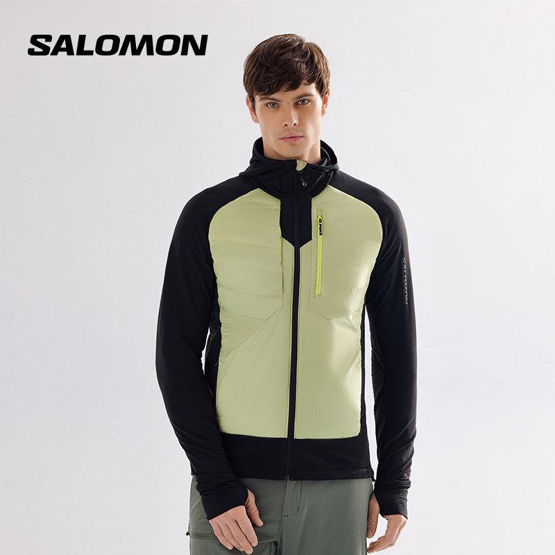 Salomon Salomon male cotton suit with cap autumn and winter light and warm ELIXIR HYBRID HD INSUL M-Taobao