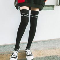 Cool girls wear hot girl letters long tube and knee tube socks jazz dance jazz half high tube cross knee socks tide tide