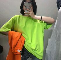 Dance studio hiphop hip hop jazz hip hop top base base shirt solid color loose short sleeve t-shirt for men and women tide