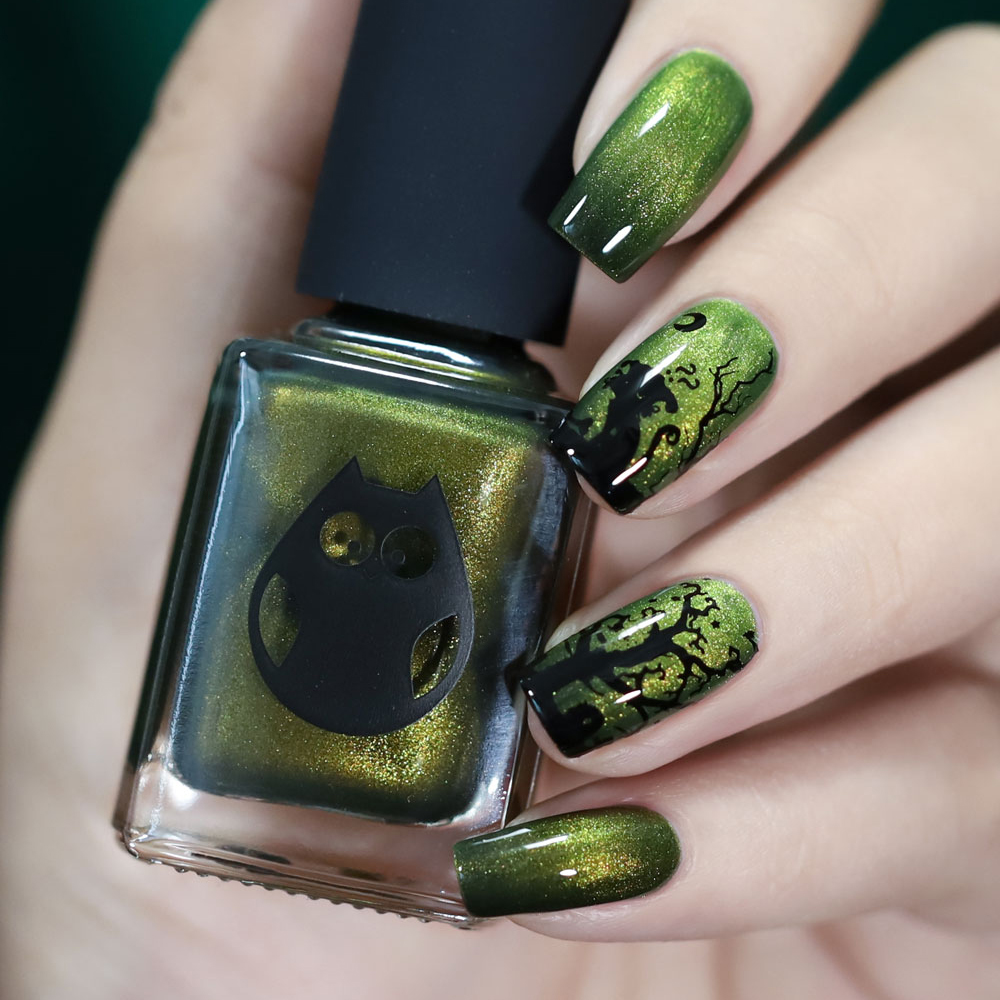 Russian pastoral cat Dance Legend Anna fairy tale Halloween nail polish 12ml