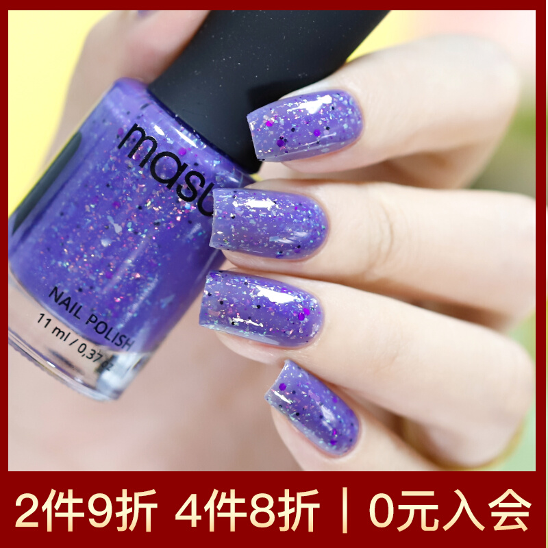 (Zheng Baoshui) MASURA mixed color nail polish polarized light temperature change color change flash white 1364-1449 large