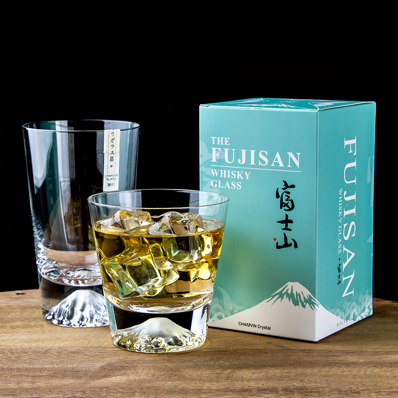 Japanese Chamvin Fujisan Cup Wine Cup Whiskey Cup Crystal Iceberg Snow Mountain Tea Cup Edo Glass Instagram
