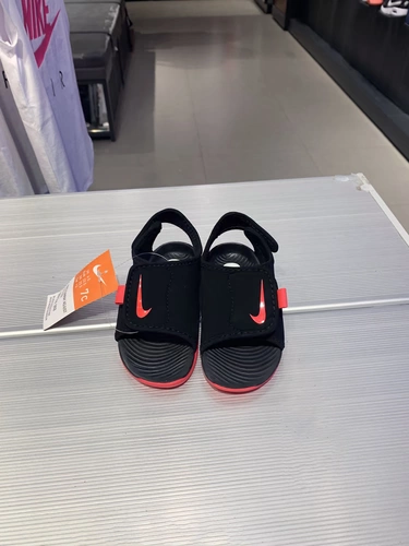 Nike, модные детские босоножки для мальчиков с открытыми пальцами ног на липучке, пляжная обувь