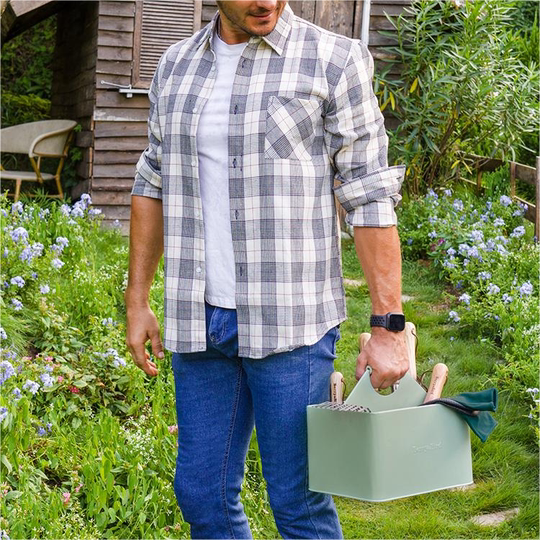 Hongyue Berry&Bird Portable Green Gardening Tool Storage Basket Camping Portable Household Storage Box