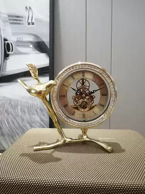 European and American light luxury clock clock home desktop living room wine cabinet bedside time watch ornaments fashion personality creativity