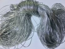 Core-covered silver thread inelastic silver cord bookmark clothing hang card line silver thread silver thread bright silk thread 200 meters