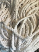 5mm cotton rope handmade diy Rope white woven rope eight-strand hollow rope clothing decorative rope harness rope 90 meters