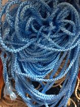 Blue solid rope eight-strand cored rope hanging photo frame rope decorative rope net rope bag rope bag rope drawing mouth rope 95 meters