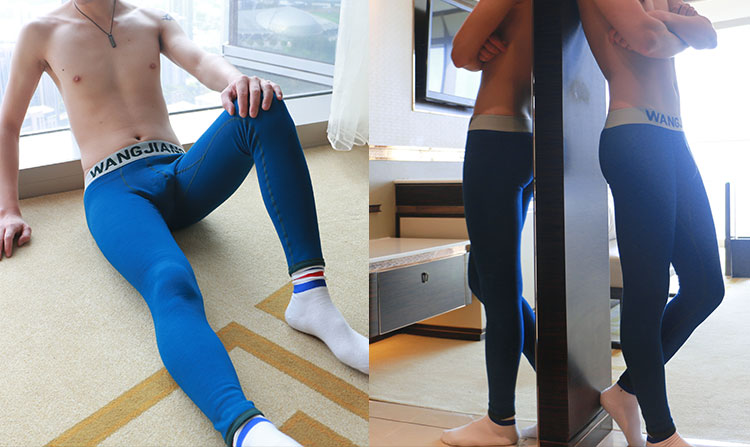 Quần tây nam mùa đông cộng với nhung dày Slim gợi cảm cotton trẻ trung eo thấp quần ấm thời trang thủy triều quần cashmere các loại quần giữ nhiệt