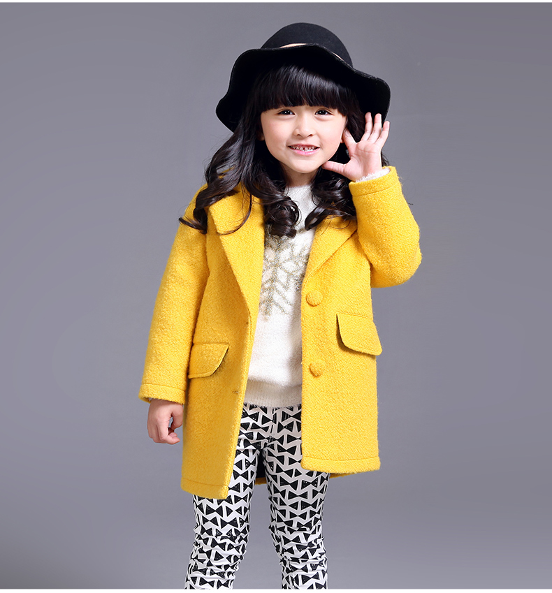 Manteau pour fille DEESHA en mélange - Ref 2162403 Image 15