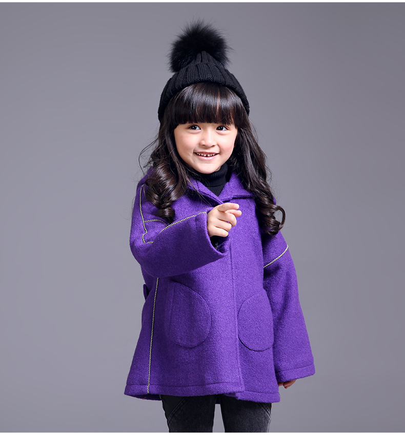 Manteau pour fille DEESHA en mélange - Ref 2162061 Image 13