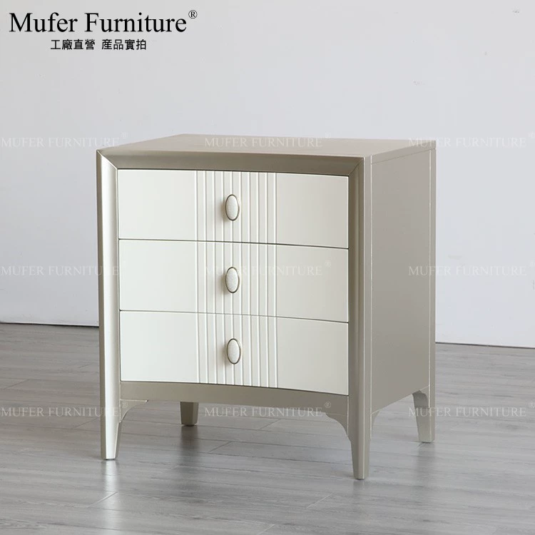 Mu Fei | Đồ nội thất đặt làm cao cấp | Tủ đựng đồ đơn giản sang trọng kiểu Mỹ Bàn đầu giường gỗ sồi MF867 - Buồng