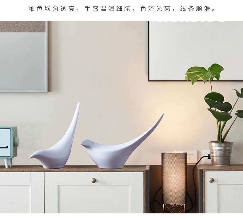 Jingdezhen ceramic bird art decoration wine TV ark, place of the sitting room porch of new Chinese style household act the role ofing is tasted