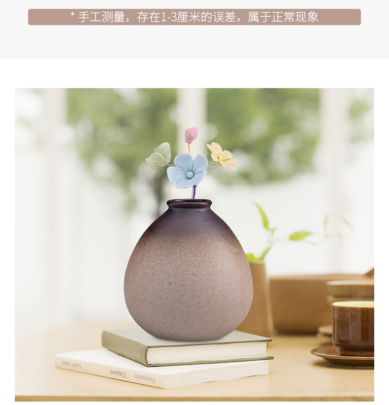 Jingdezhen retro nostalgia ceramic vase decoration porch desk living room TV cabinet office table flower arranging furnishing articles