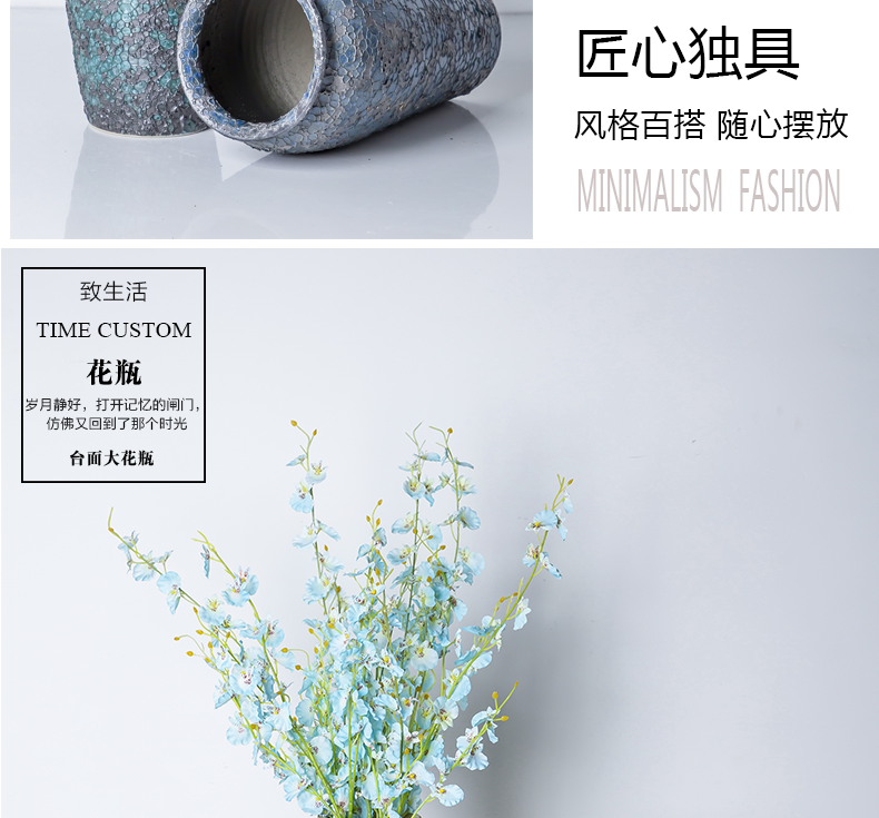 New ceramic furnishing articles in the New Chinese style restoring ancient ways is dried flowers sitting room porch TV ark adornment of I and contracted hydroponics