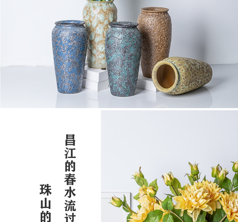 New ceramic furnishing articles in the New Chinese style restoring ancient ways is dried flowers sitting room porch TV ark adornment of I and contracted hydroponics