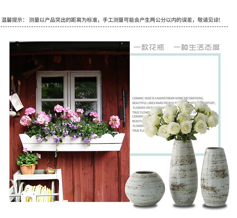 Jingdezhen ceramic vases, I and contracted study furnishing articles sitting room creative fashion hydroponic flower arranging flowers vases